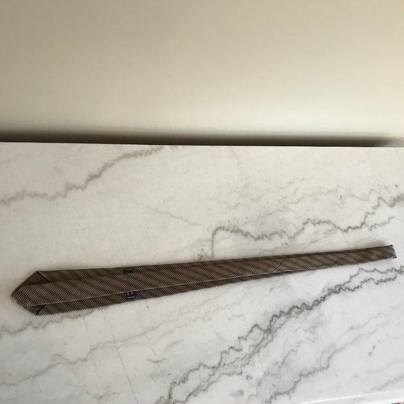 STEFANO RICCI GEOMETRIC STRIPE SILK TIE - Picture 7 of 11